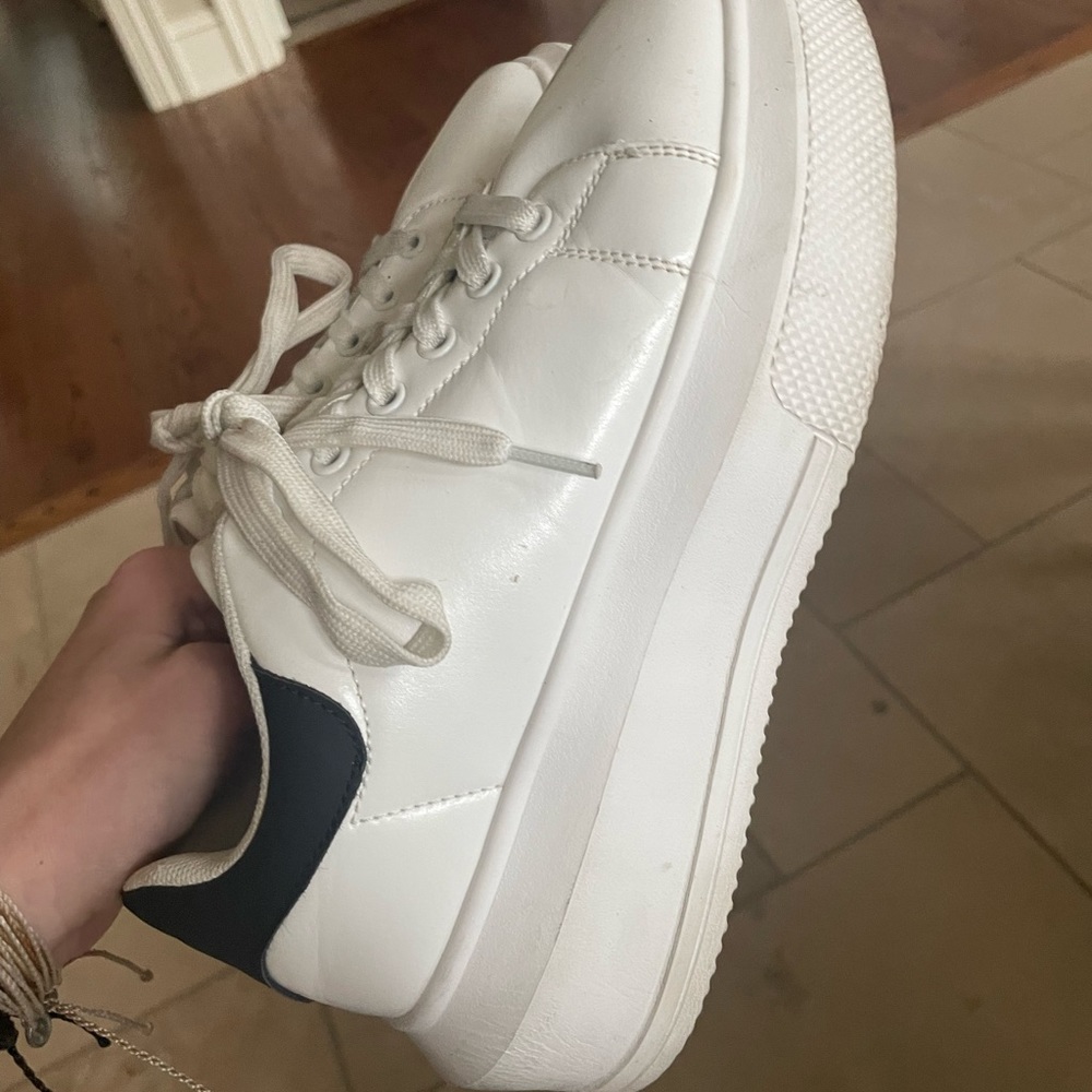 Black and white sneakers